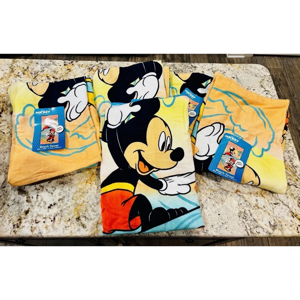New‎ Mickey & Friends Minnie Beach Towel Set Of 4